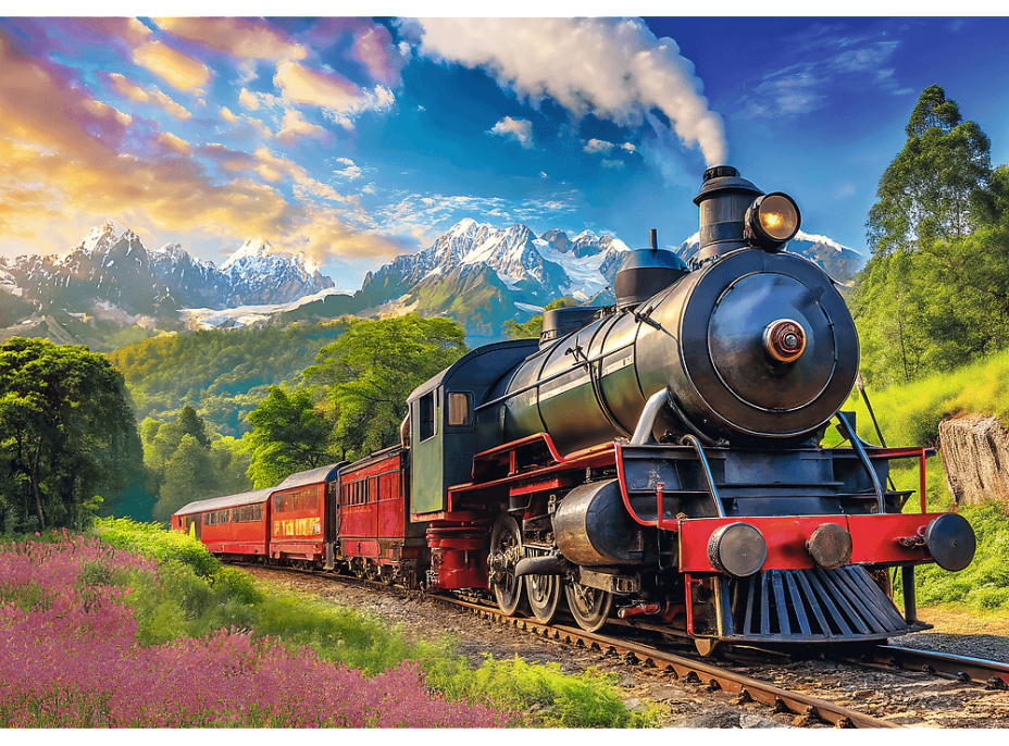 TREFL Puzzle Cestovanie vlakom 1000 dielikov