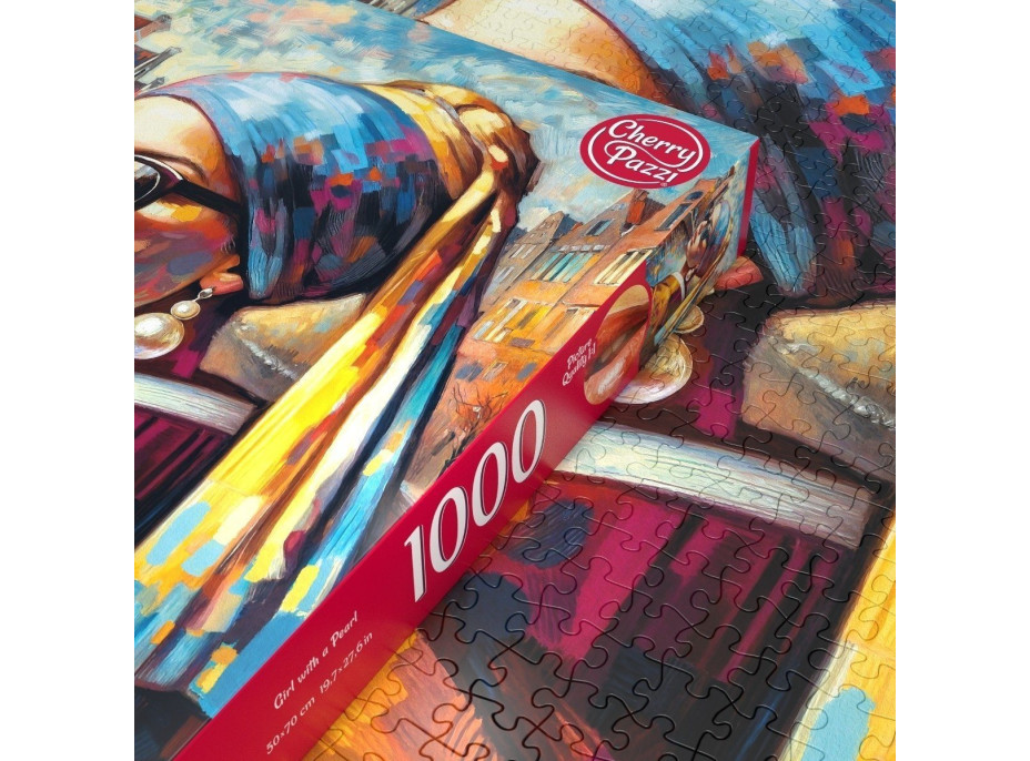 CHERRY PAZZI Puzzle Dievča s perlou 1000 dielikov