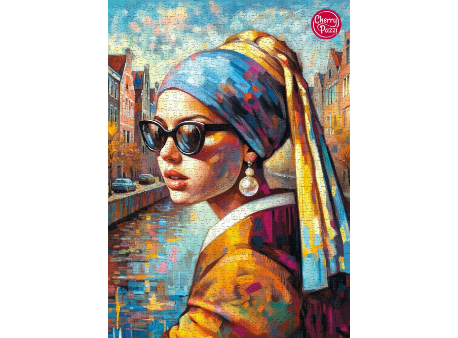 CHERRY PAZZI Puzzle Dievča s perlou 1000 dielikov
