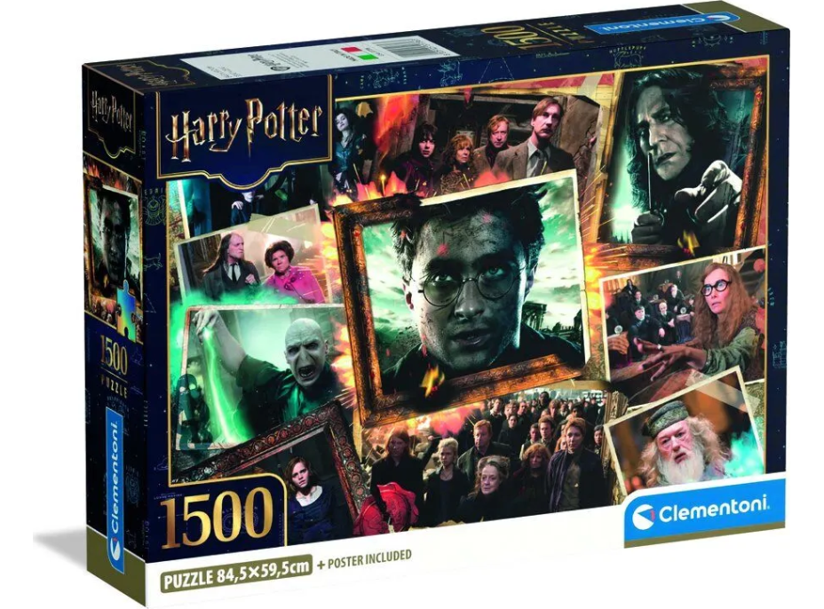 CLEMENTONI Puzzle Harry Potter: Momenty 1500 dielikov