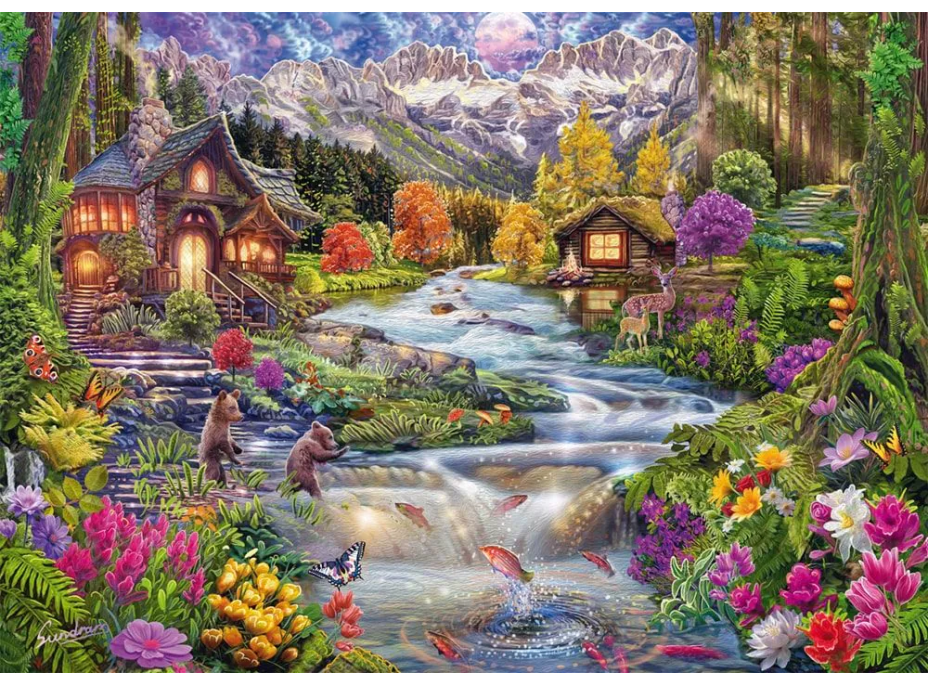 SCHMIDT Puzzle Horský potok 2000 dielikov