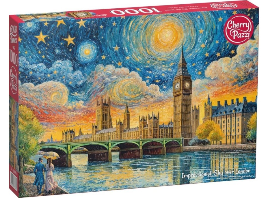 CHERRY PAZZI Puzzle Impresionistická obloha nad Londýnom 1000 dielikov