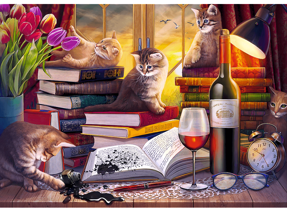 TREFL Puzzle Mačacie večer 2000 dielikov