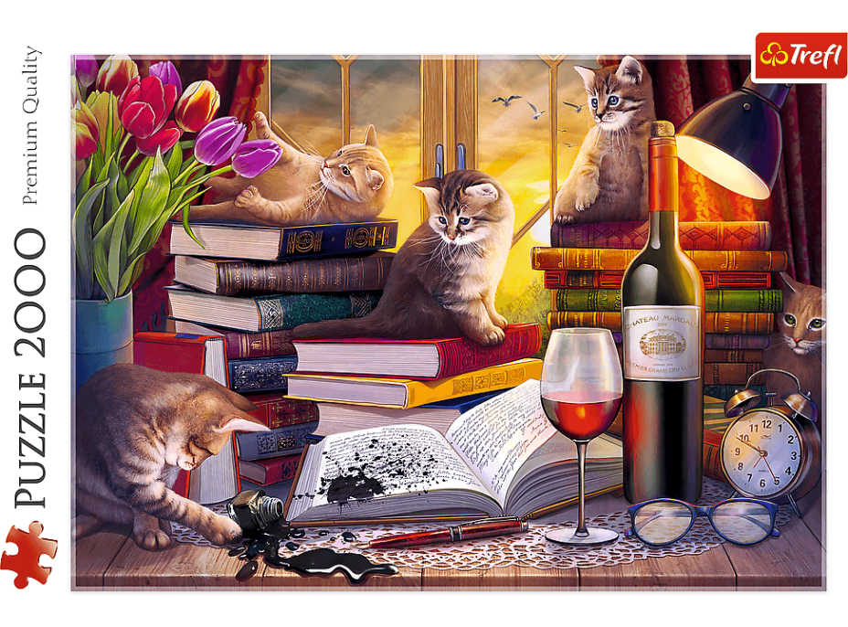 TREFL Puzzle Mačacie večer 2000 dielikov