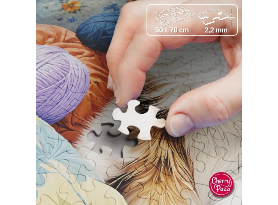 CHERRY PAZZI Puzzle Mačka v priadze 1000 dielikov