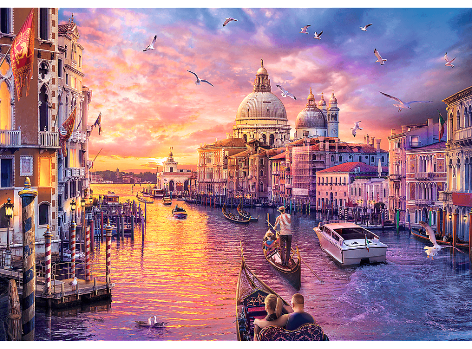 TREFL Puzzle Kúzlo Benátok 1000 dielikov