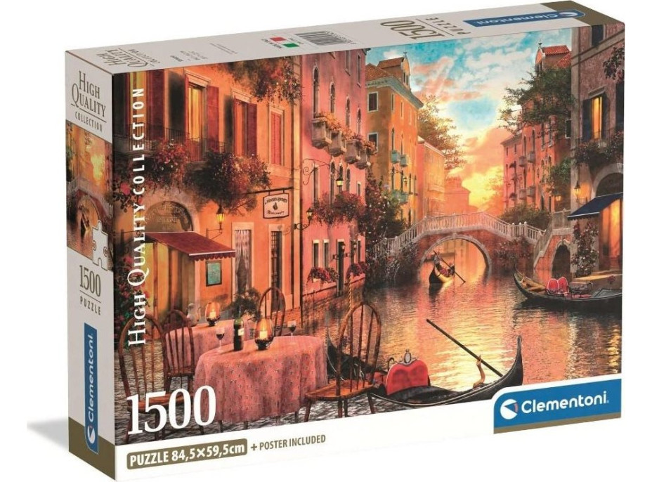CLEMENTONI Puzzle Kúzlo Benátok 1500 dielikov