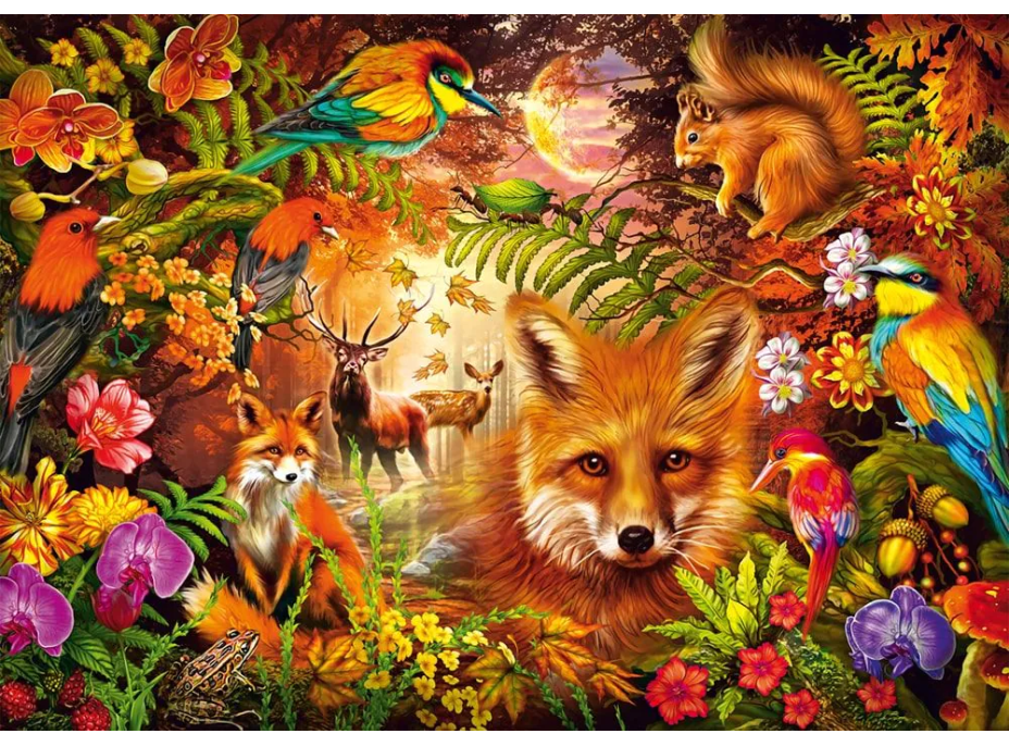 SCHMIDT Puzzle Kvety, srsť a perie 1000 dielikov