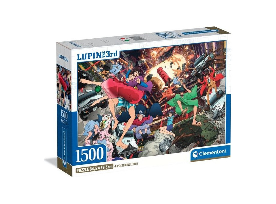 CLEMENTONI Puzzle Lupin III 1500 dielikov