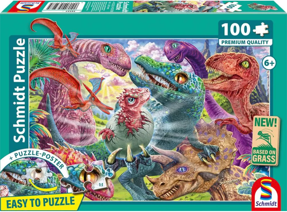 SCHMIDT Puzzle Malý dinosaurus 100 dielikov