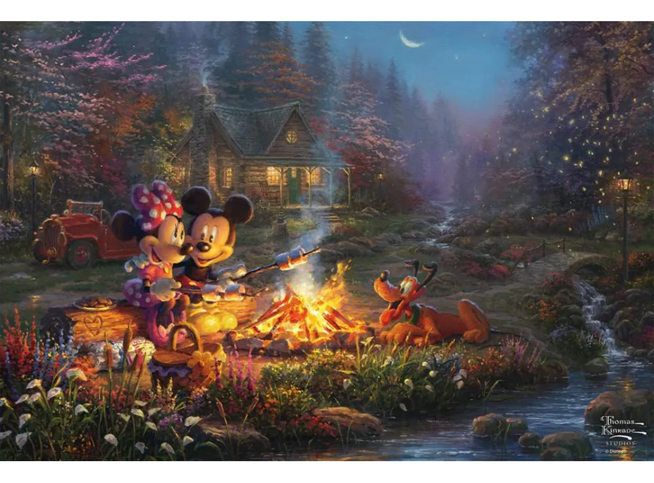 SCHMIDT Puzzle Mickey a Minnie: Romantika pri ohni 200 dielikov