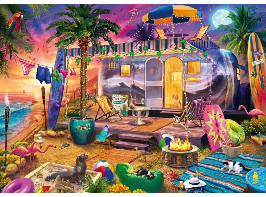 SCHMIDT Puzzle Mobilný domov 1000 dielikov