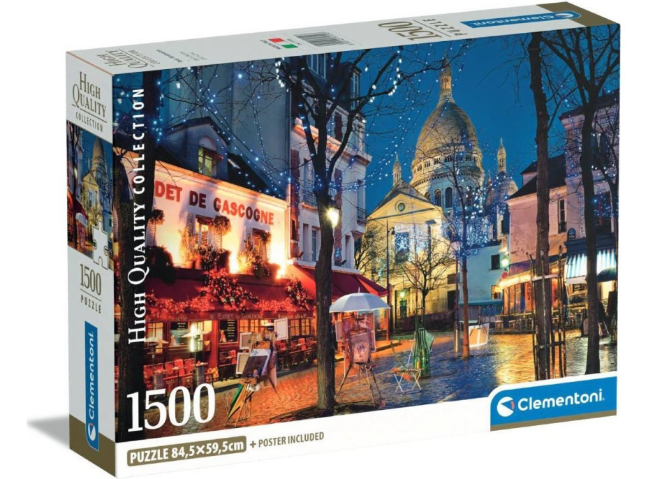 CLEMENTONI Puzzle Montmartre, Paríž 1500 dielikov