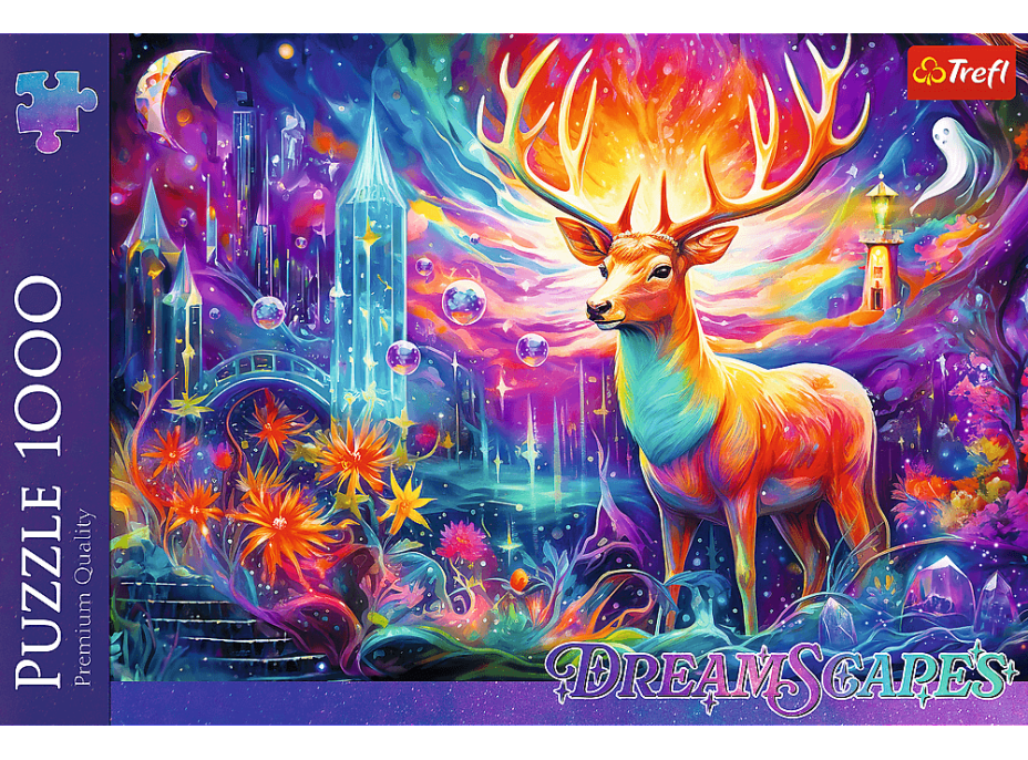 TREFL Puzzle Mystický jeleň 1000 dielikov
