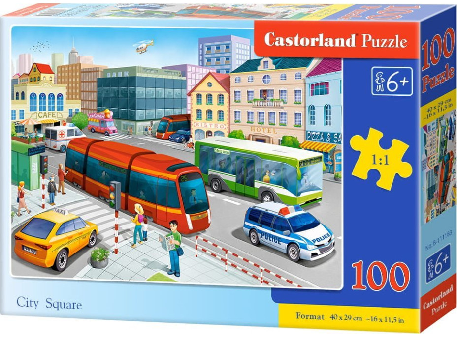 CASTORLAND Puzzle Námestie 100 dielikov