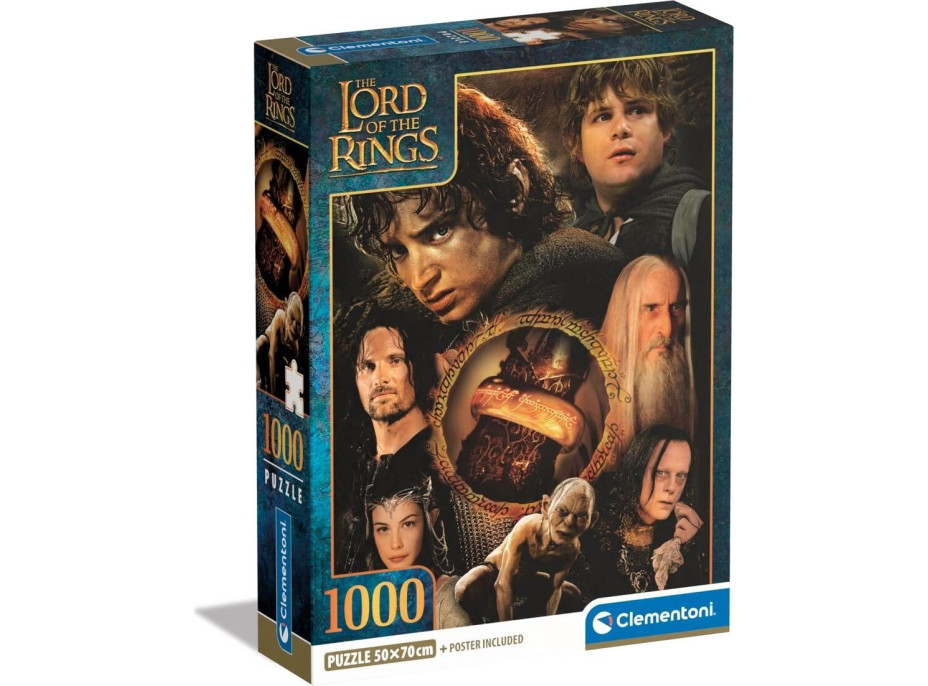 CLEMENTONI Puzzle Pán prsteňov 1000 dielikov