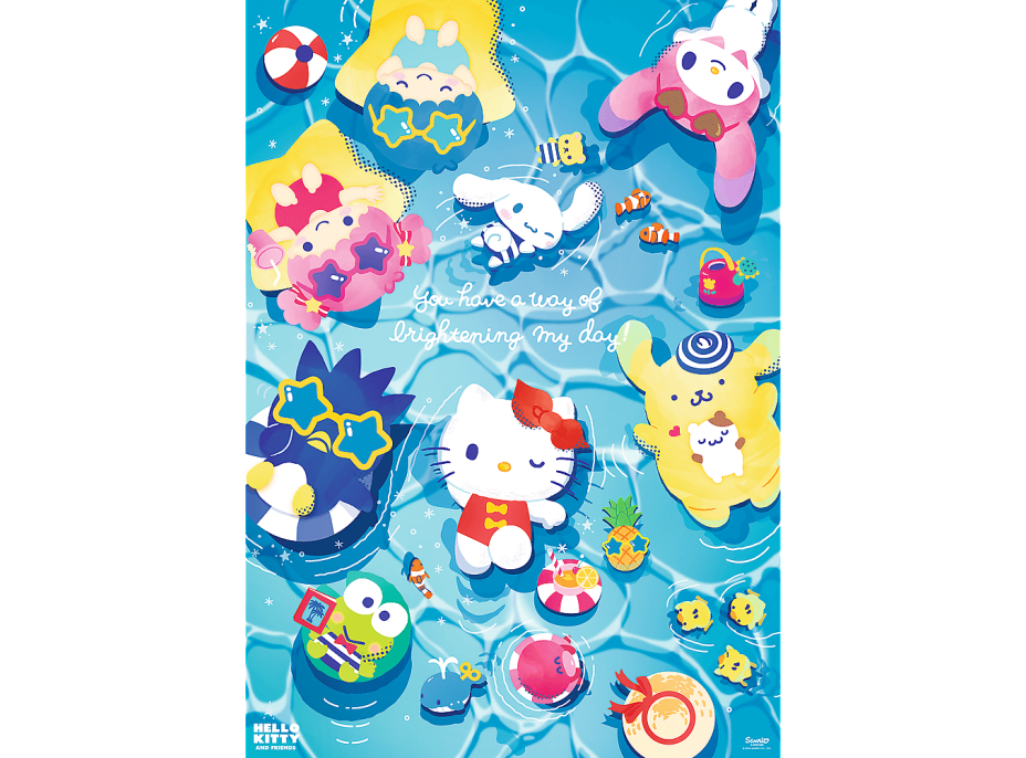 TREFL Puzzle Premium Plus Hello Kitty: Na letnej vlne 1000 dielikov