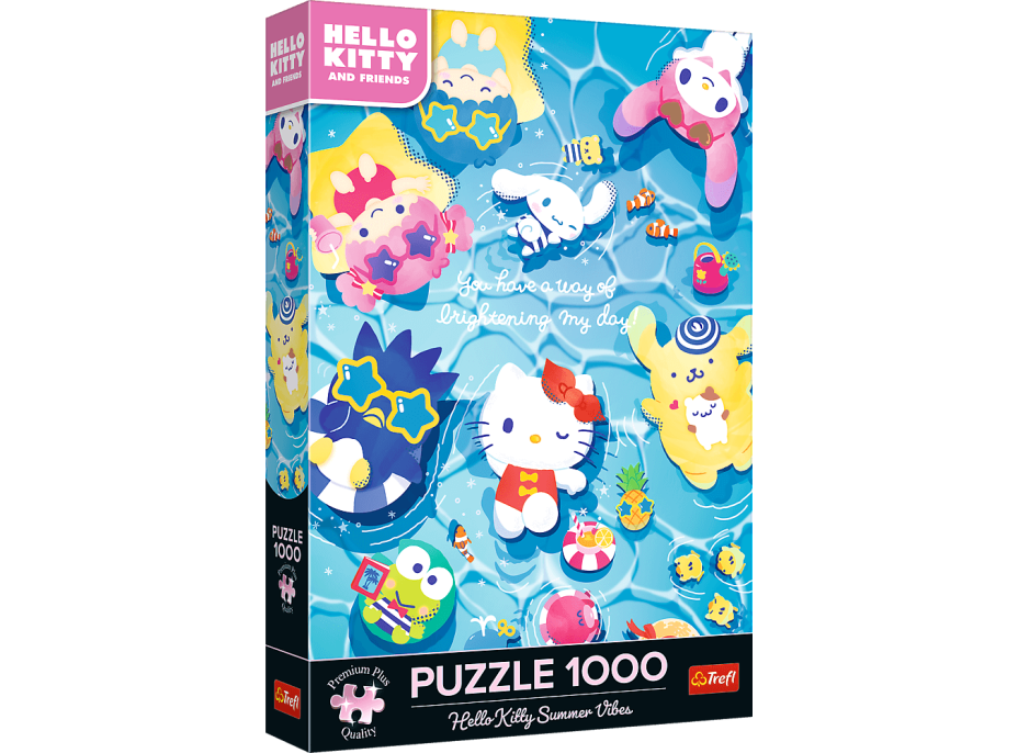 TREFL Puzzle Premium Plus Hello Kitty: Na letnej vlne 1000 dielikov