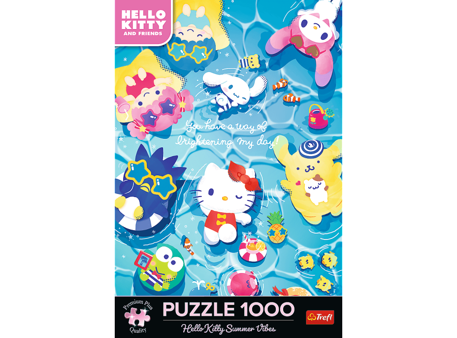 TREFL Puzzle Premium Plus Hello Kitty: Na letnej vlne 1000 dielikov