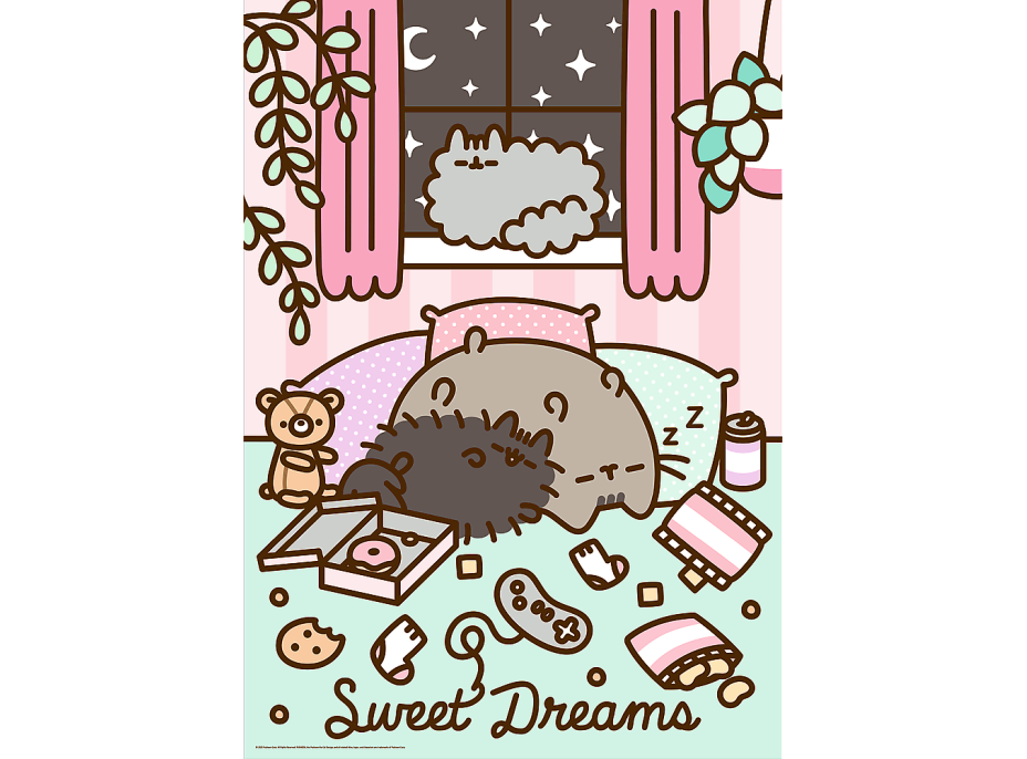 TREFL Puzzle Premium Plus Pusheen 1000 dielikov