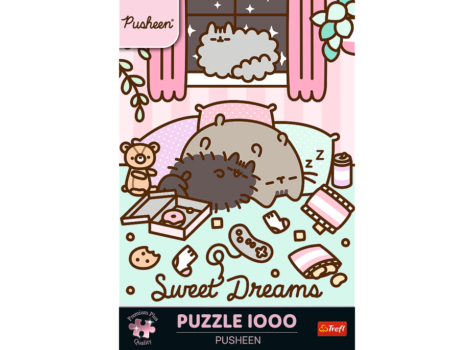 TREFL Puzzle Premium Plus Pusheen 1000 dielikov