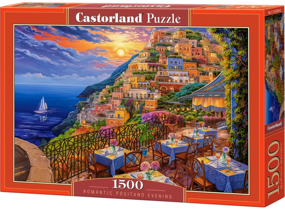 CASTORLAND Puzzle Romantický večer v Positane 1500 dielikov