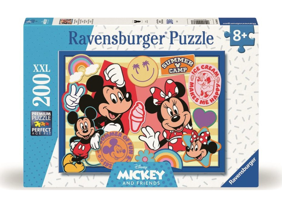 RAVENSBURGER Puzzle Mickey a Minnie na výlete XXL 200 dielikov