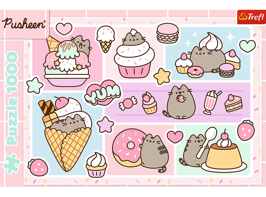 TREFL Puzzle Sladká Pusheen 1000 dielikov