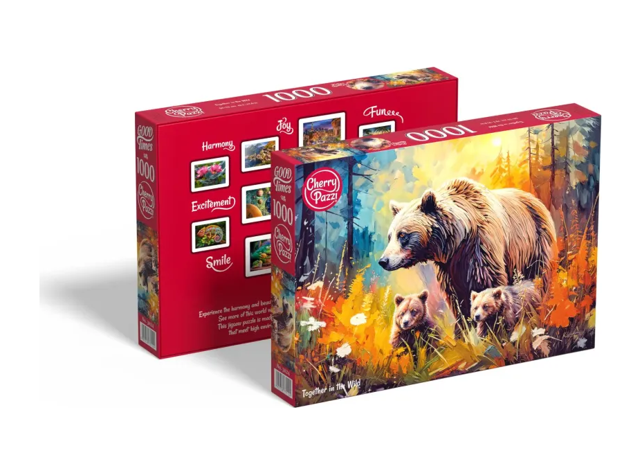 CHERRY PAZZI Puzzle Spoločne v divočine 1000 dielikov