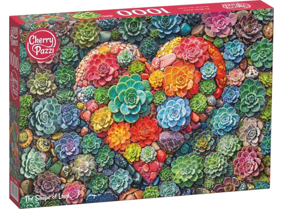 CHERRY PAZZI Puzzle Srdce lásky 1000 dielikov