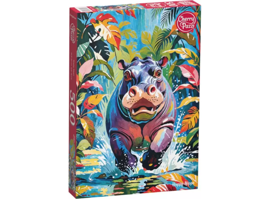 CHERRY PAZZI Puzzle Šťastný hroch 500 dielikov