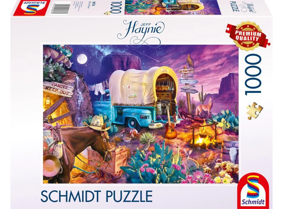 SCHMIDT Puzzle Táborenie na divokom západe 1000 dielikov