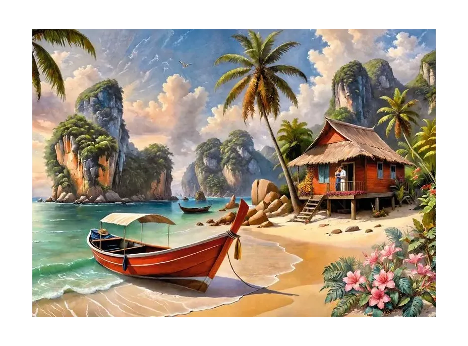 CHERRY PAZZI Puzzle Thajský raj 1000 dielikov