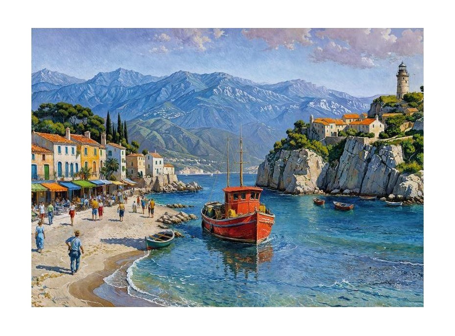 CHERRY PAZZI Puzzle Dedinka pri mori 1000 dielikov