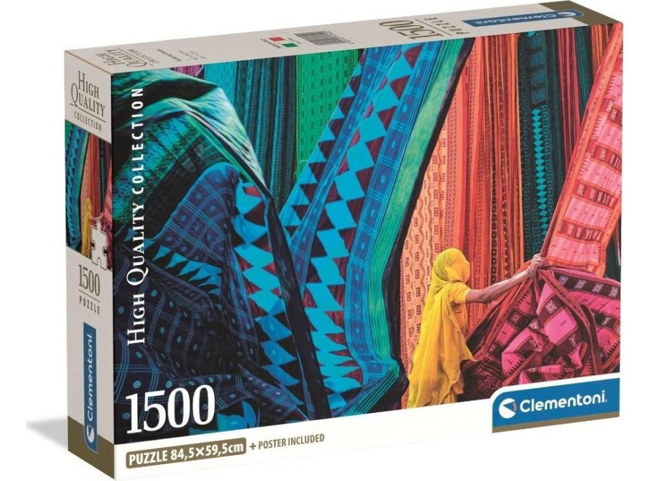 CLEMENTONI Puzzle Vlajúce látky 1500 dielikov
