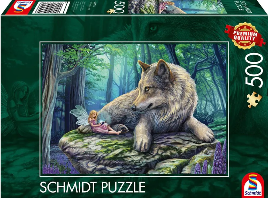 SCHMIDT Puzzle Vlk a víla 500 dielikov