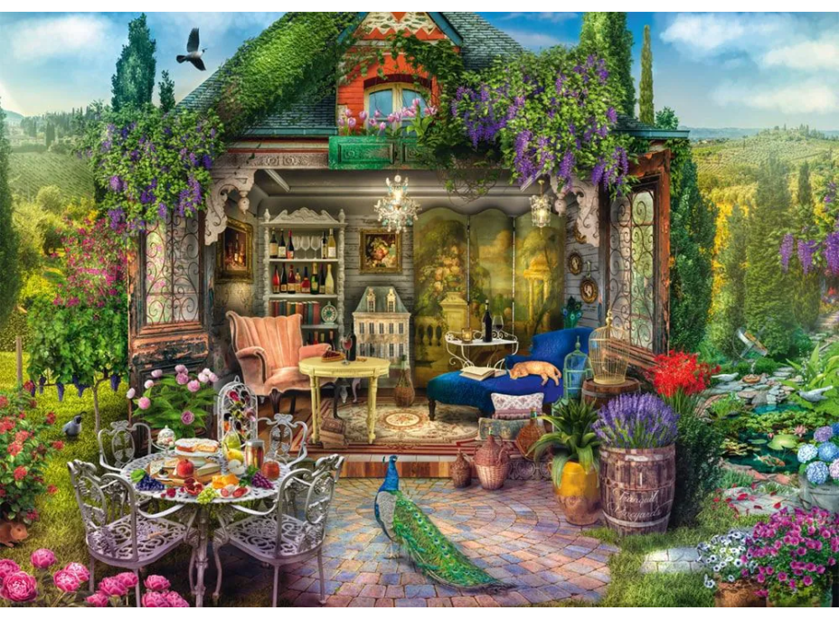 SCHMIDT Puzzle Záhrada medzi vinicami 1000 dielikov