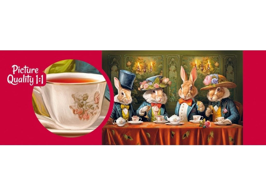 CHERRY PAZZI Puzzle Zajačie čajový večierok 500 dielikov