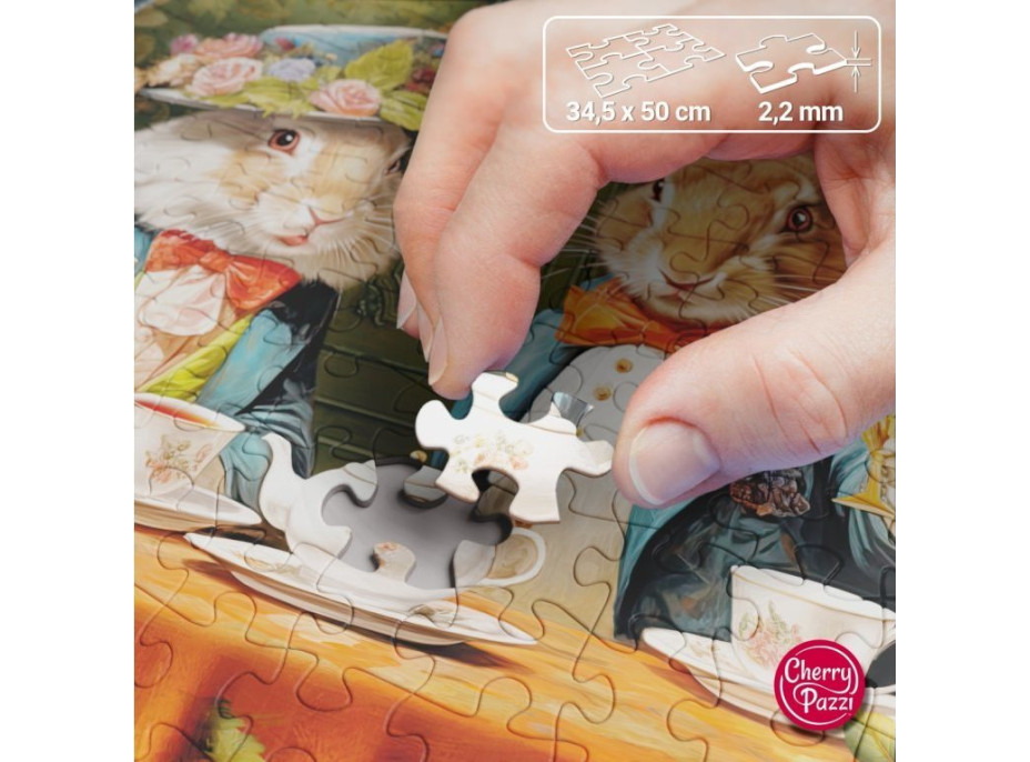 CHERRY PAZZI Puzzle Zajačie čajový večierok 500 dielikov