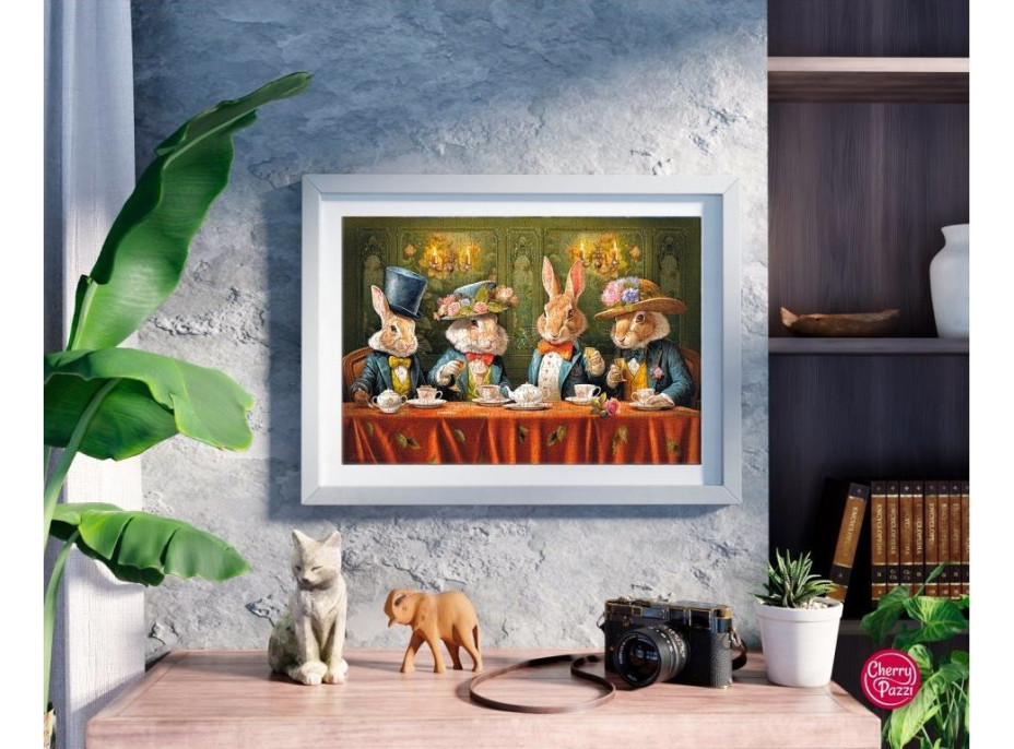 CHERRY PAZZI Puzzle Zajačie čajový večierok 500 dielikov
