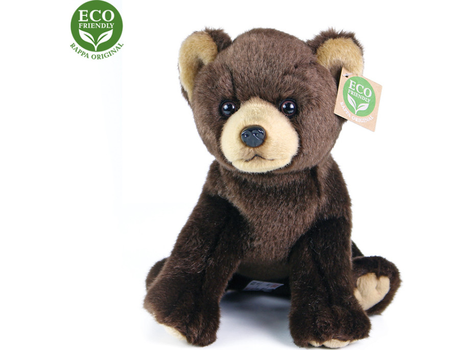 Rappa Plyšový medveď sediaci 25 cm ECO-FRIENDLY