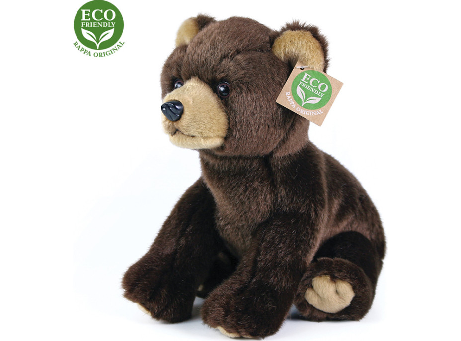 Rappa Plyšový medveď sediaci 25 cm ECO-FRIENDLY