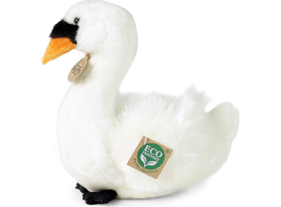Rappa Plyšový vták labuť sediaci 23 cm ECO-FRIENDLY