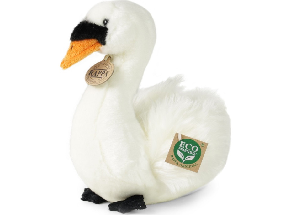 Rappa Plyšový vták labuť sediaci 23 cm ECO-FRIENDLY