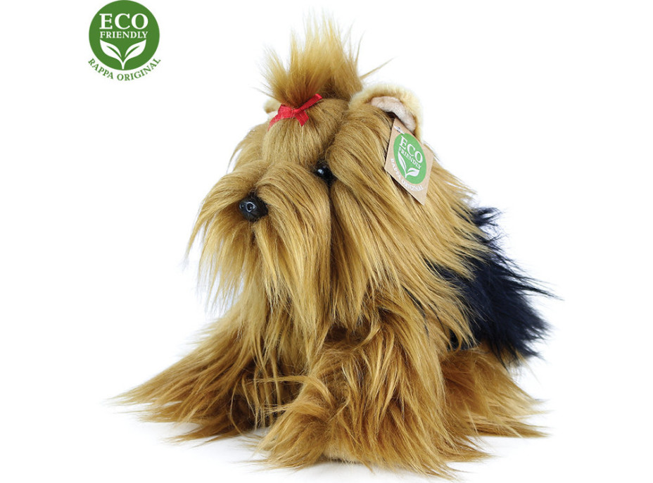 Rappa Plyšový pes Yorkshirský teriér sediaci 23 cm ECO-FRIENDLY