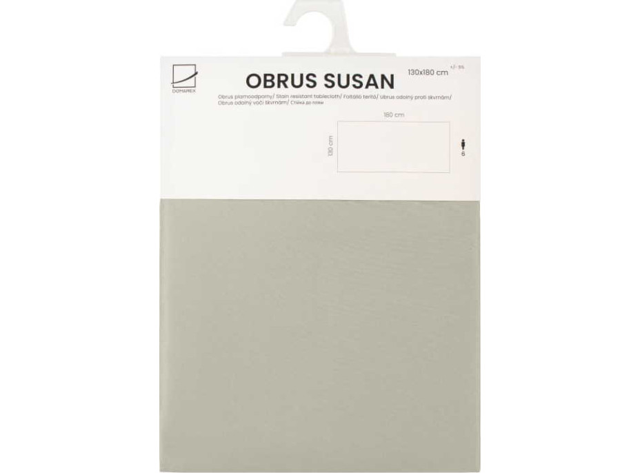 Vodeodolný obrus SUSAN - 140x200 cm - béžový