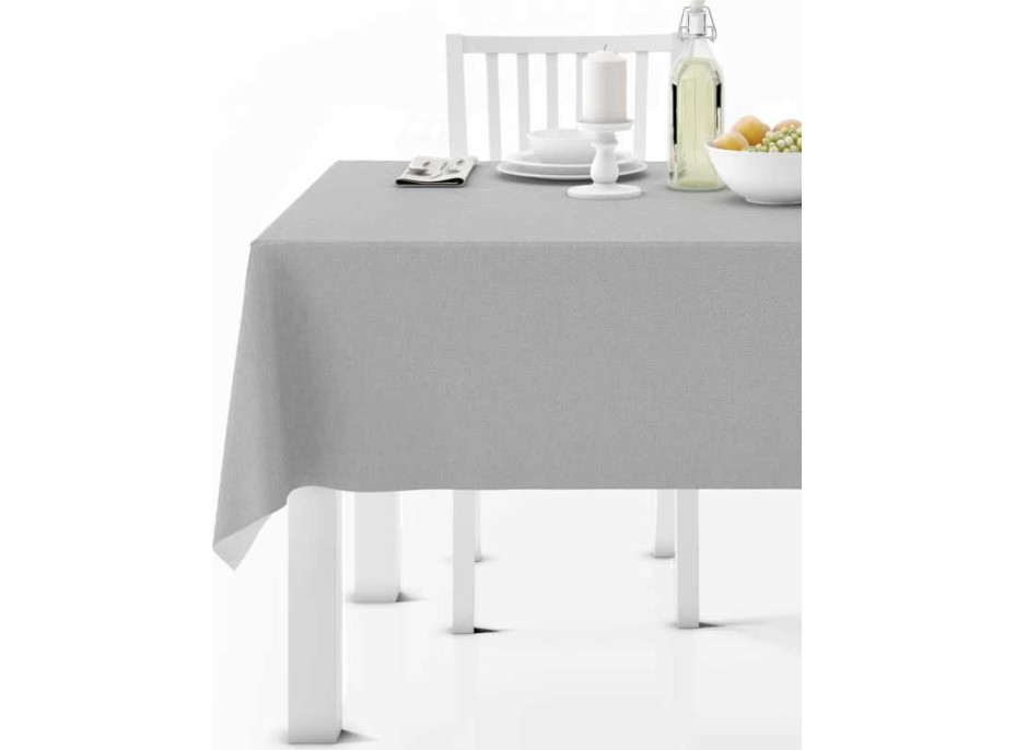Vodeodolný obrus SUSAN - 130x180 cm - šedý