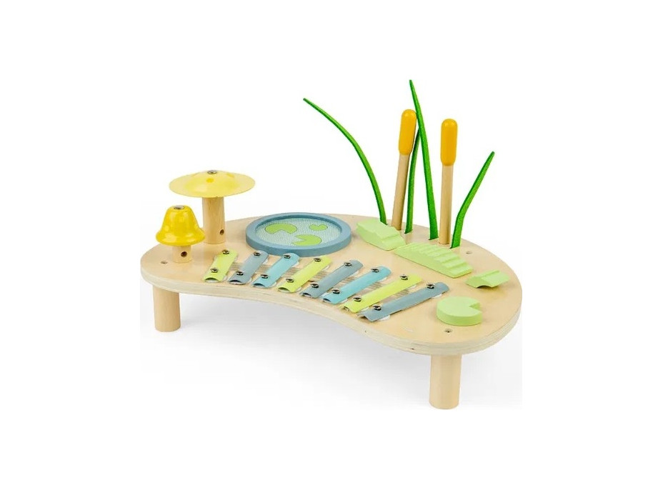 Bigjigs Toys Hudobný stolček Džungľa