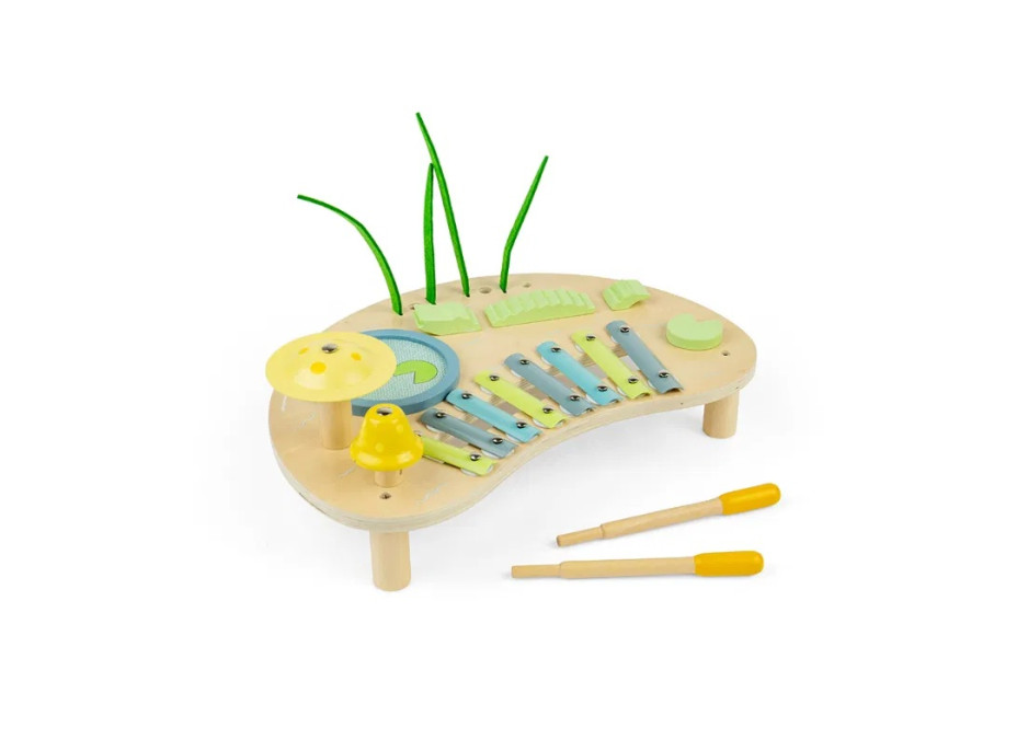 Bigjigs Toys Hudobný stolček Džungľa