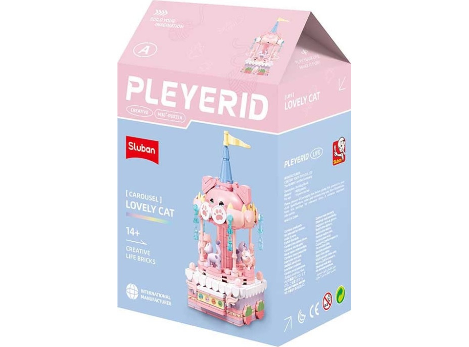 Sluban Pleyerid M38-P8027 Kolotoč so zvieratkom A Mačka